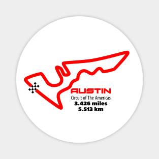 Austin Track Graphic Magnet